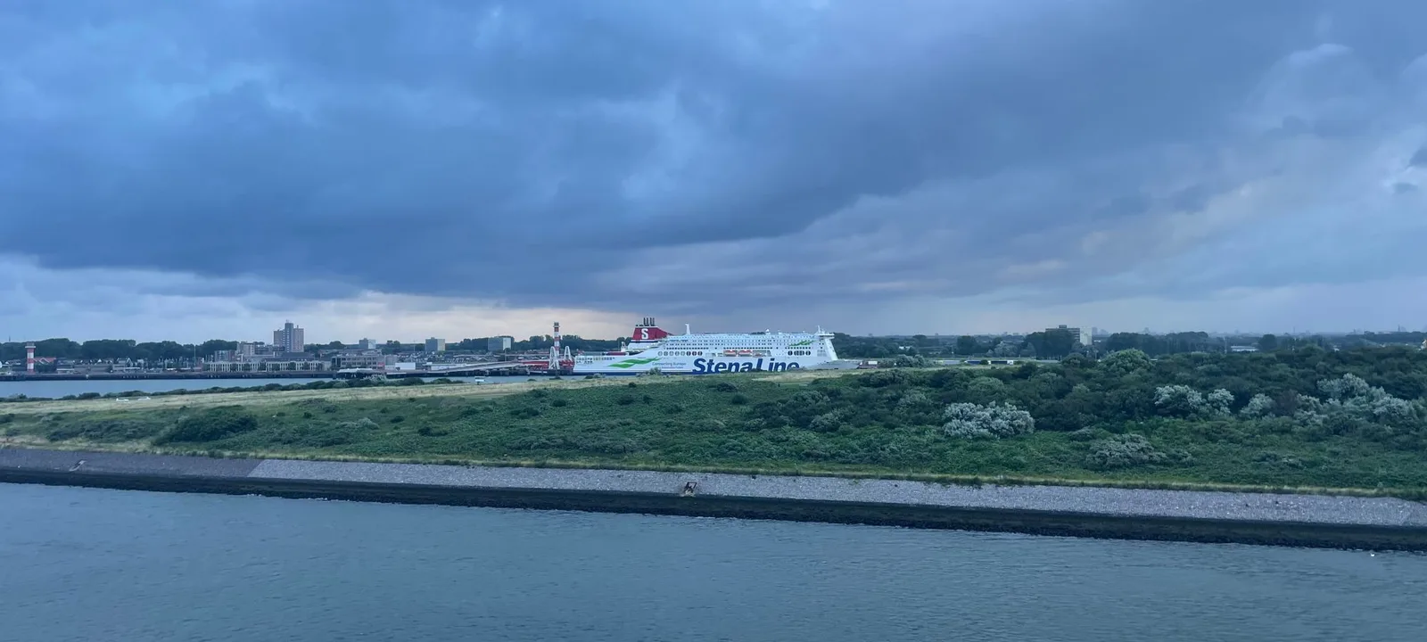 The Stena Line ferry at the Hook of Holland terminal, gateway to Rotterdam