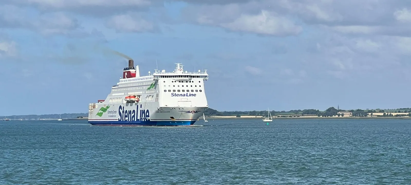 The Stena Line ferry to Hook of Holland off Harwich