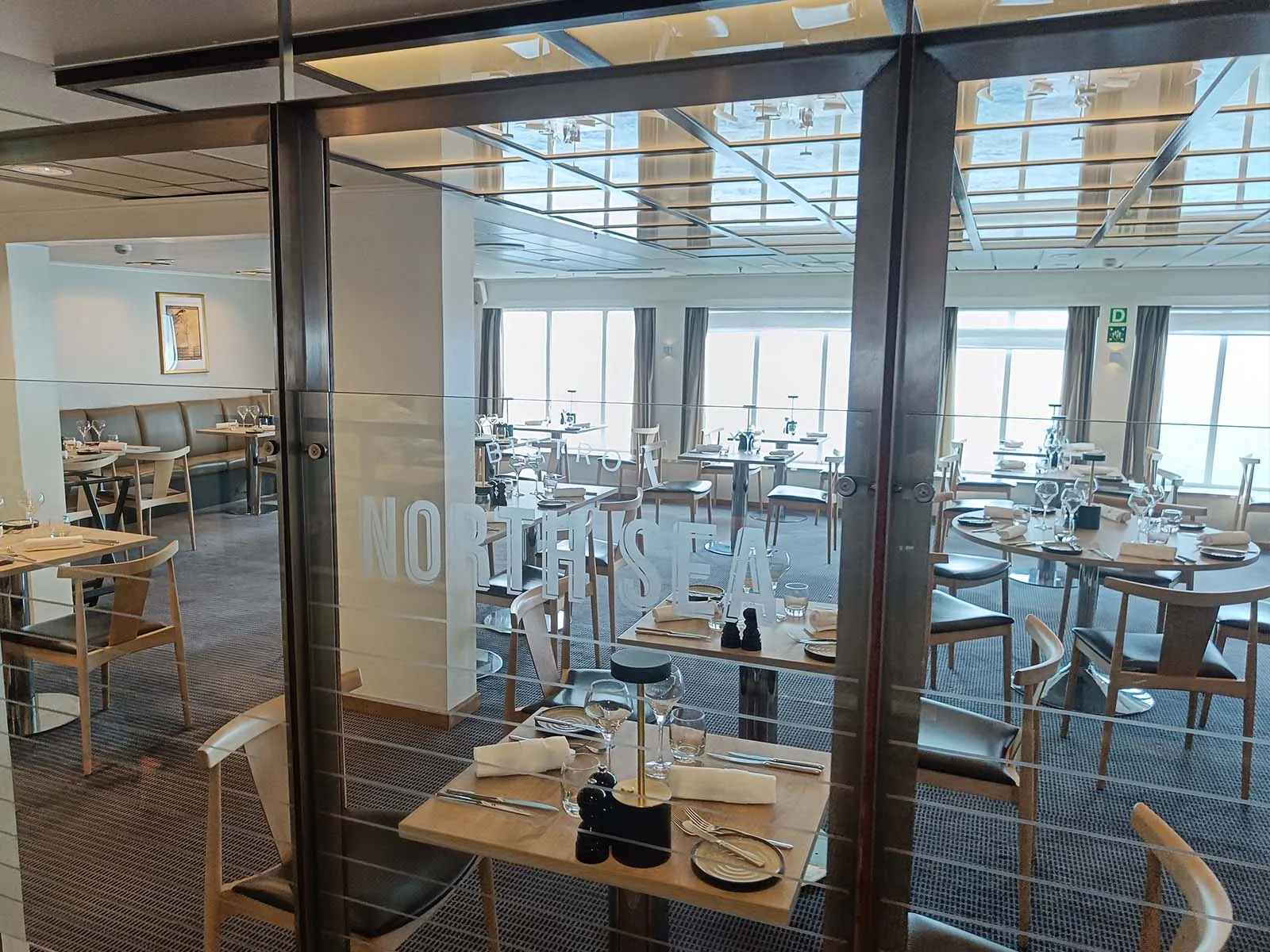 The North Sea Bistro, the waiter-service restaurant on board