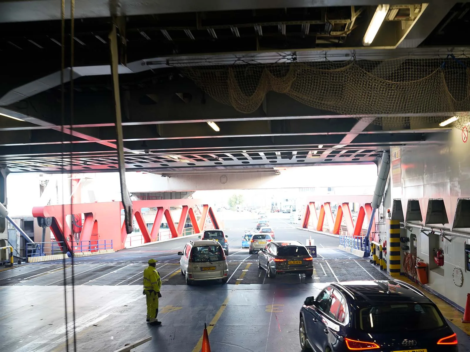 Driving off at the Hook; Rotterdam is half an hour from here